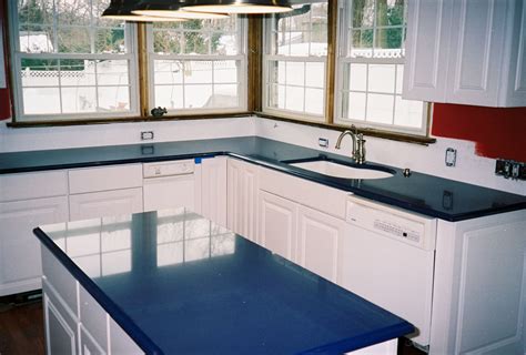 blue laminate countertops
